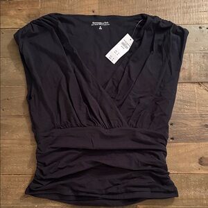 Abercrombie & Fitch Black Modal Women's Top